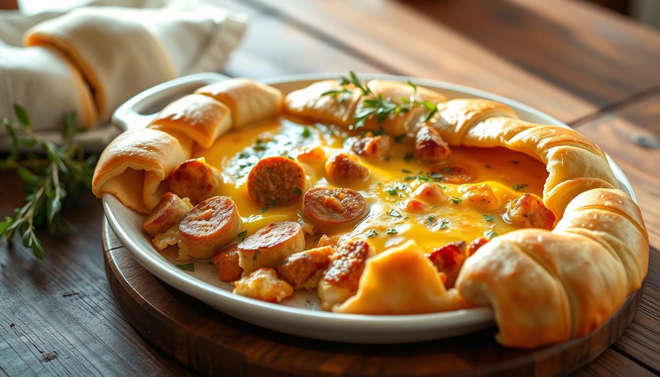 sausage and egg casserole crescent rolls