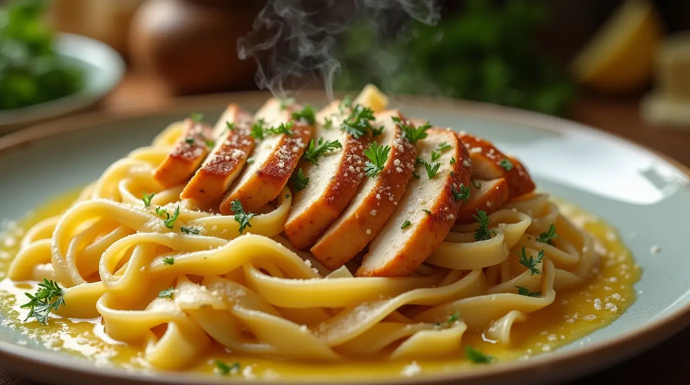 Chicken with Buttered Noodles