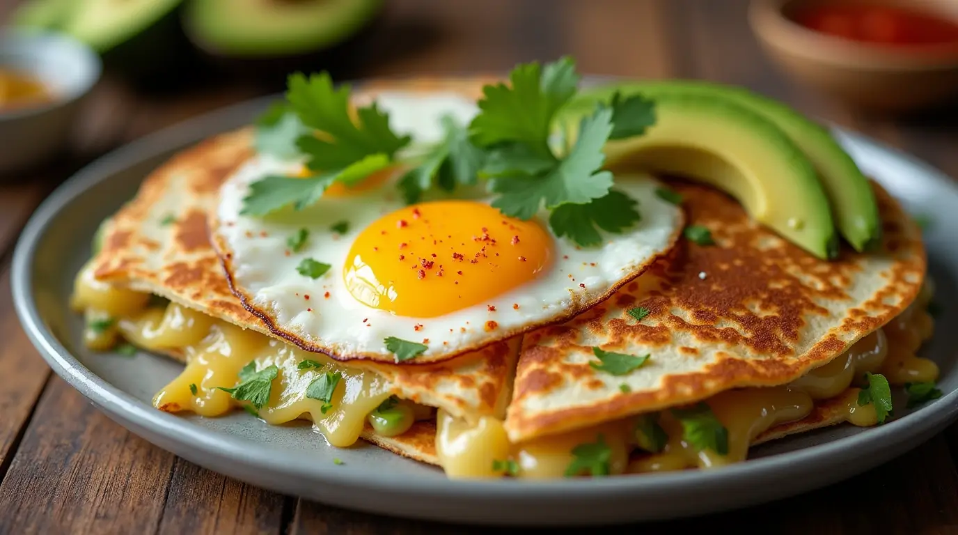 Fried Egg Avocado Quesadilla