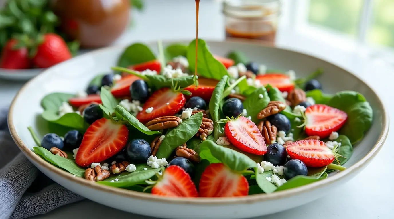 Strawberry Spinach Summer Salad